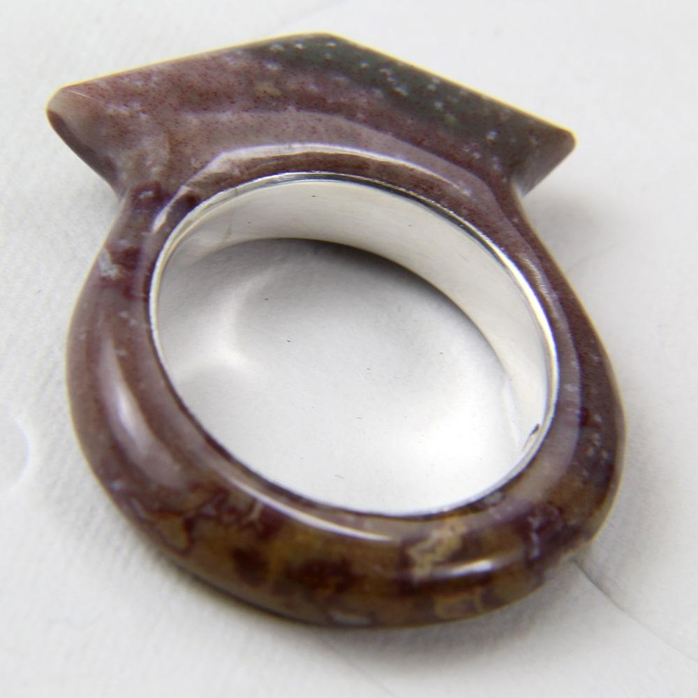 Fancy artisan stone ring